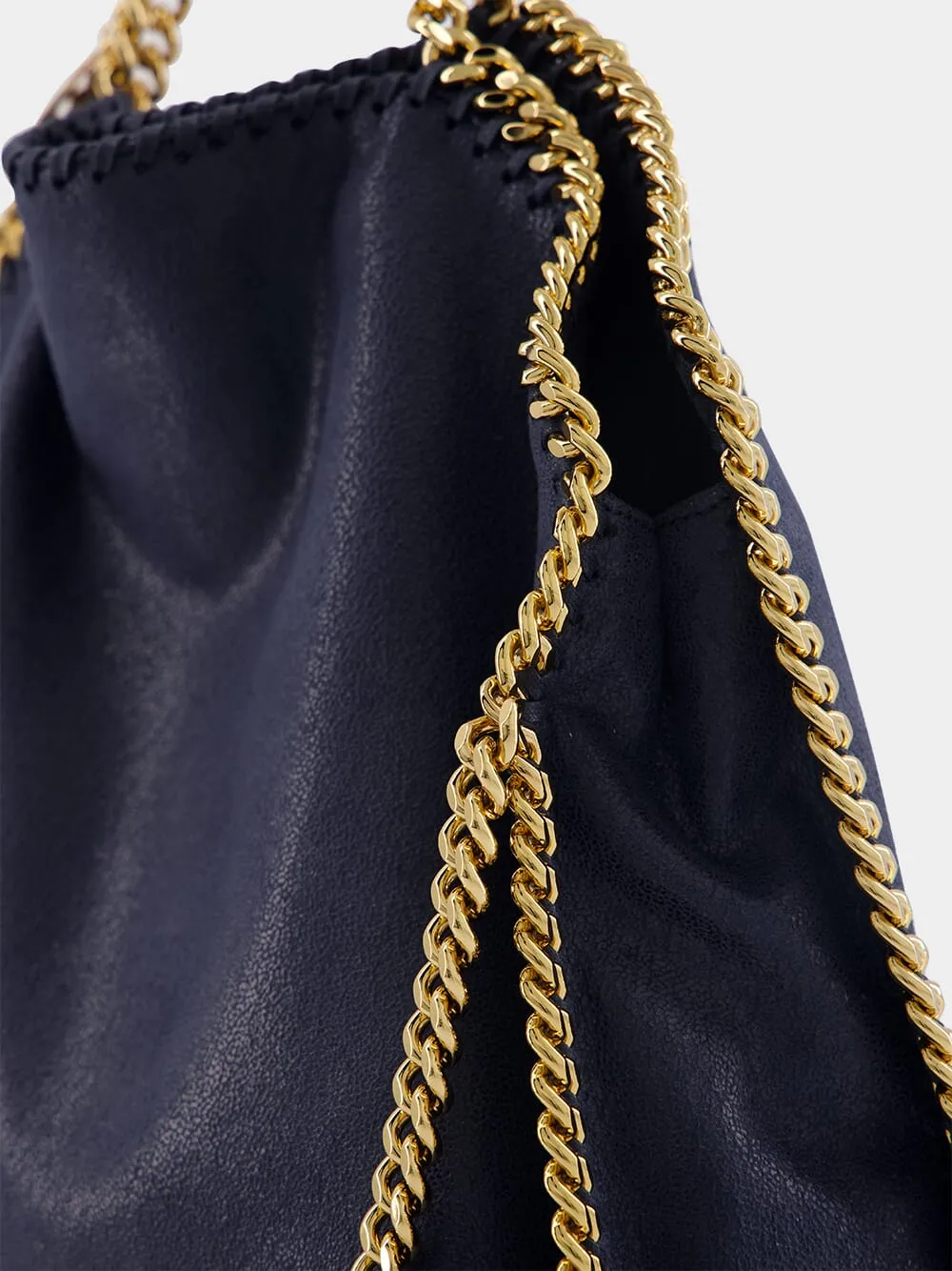 Falabella Fold-Over Blue Tote Bag