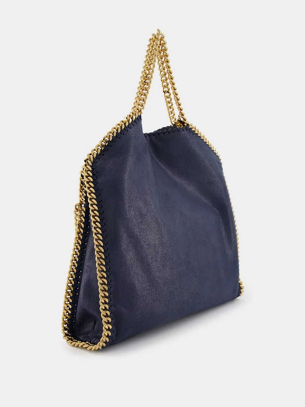 Falabella Fold-Over Blue Tote Bag