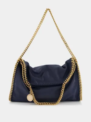 Falabella Fold-Over Blue Tote Bag
