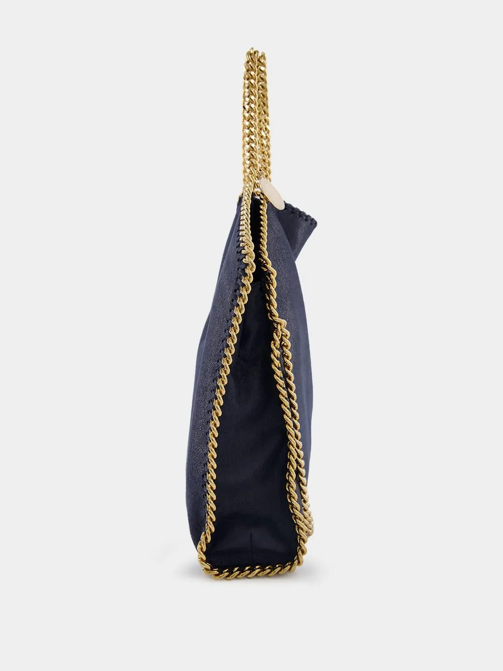Falabella Fold-Over Blue Tote Bag
