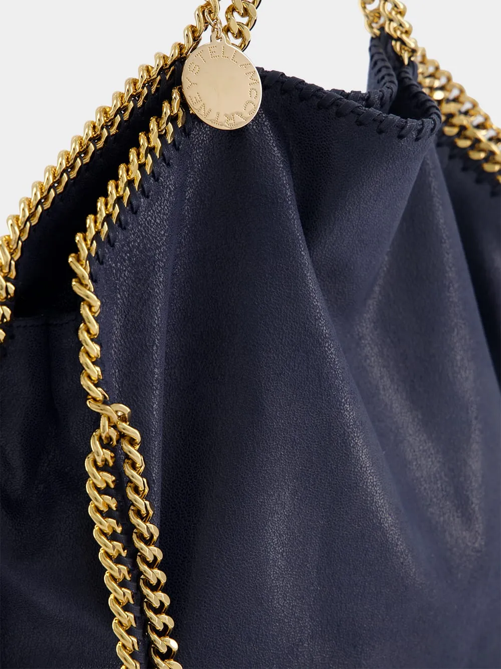 Falabella Fold-Over Blue Tote Bag