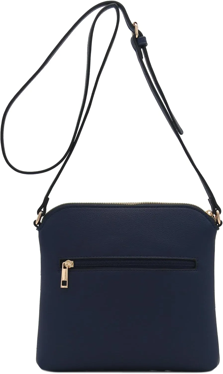 FashionPuzzle Chevron Quilted Medium Crossbody Bag with Tassel Accent