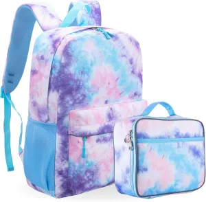 Fenrici Kids' Backpack with Lunch Box Set for Boys and Girls, School Bag with Laptop Compartment and Insulated Lunch Bag