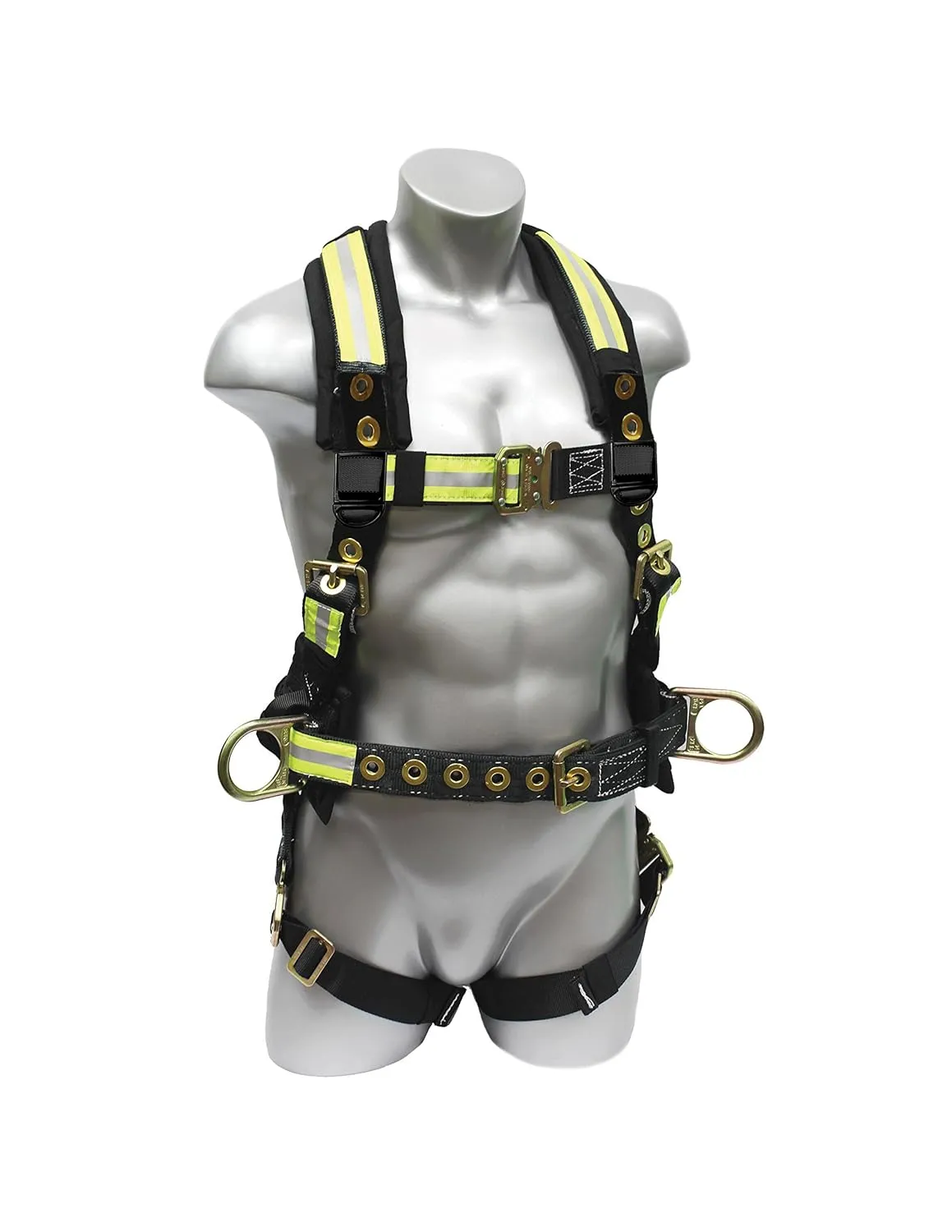FireFly Platinum Series Harness with Quick Connect Buckles, 3 D-rings, Polyester/Nylon, Large