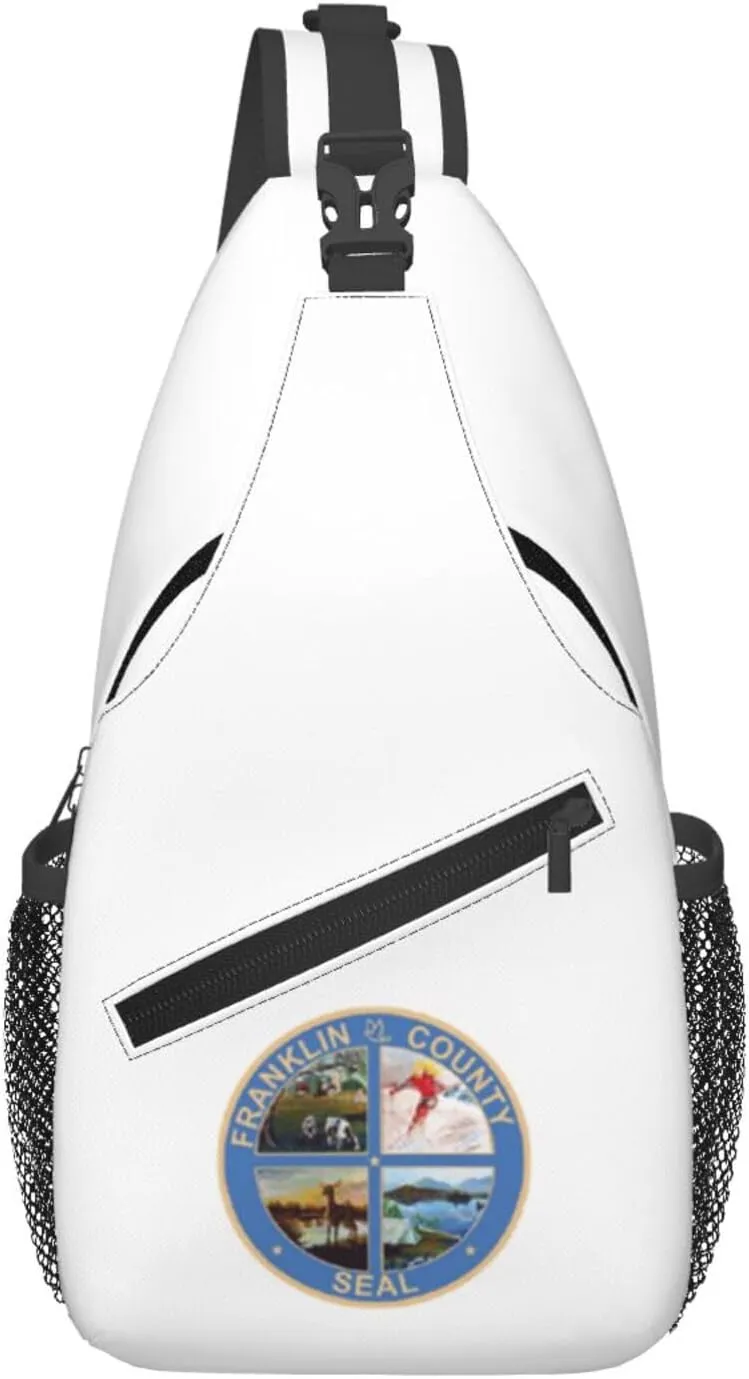 Flag Of Franklin County, New York Crossbody Bags For Women Men Chest Backpack Gym Shoulder Bag Travel Outdoor Sports Casual Crossbody Bags
