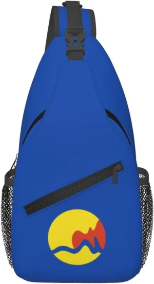 Flag Of Grand Rapids, Michigan Crossbody Bags For Women Men Chest Backpack Gym Shoulder Bag Travel Outdoor Sports Casual Crossbody Bags