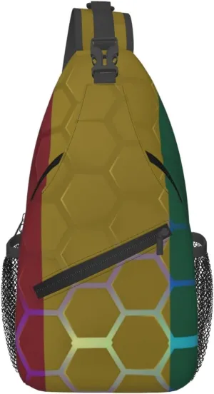 Flag Of Guinea Crossbody Bags For Women Men Chest Backpack Gym Shoulder Bag Travel Outdoor Sports Casual Crossbody Bags