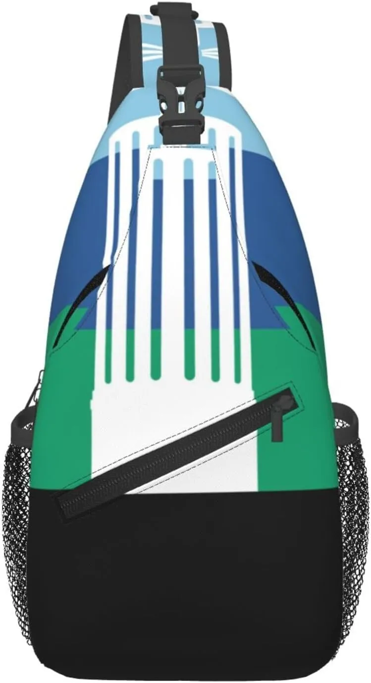 Flag Of Mount Washington, Cincinnati, Ohio Crossbody Bags For Women Men Chest Backpack Gym Shoulder Bag Travel Outdoor Sports Casual Crossbody Bags