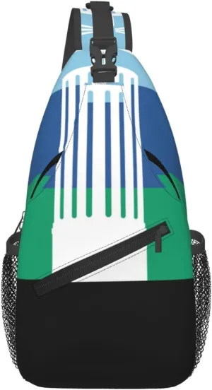 Flag Of Mount Washington, Cincinnati, Ohio Crossbody Bags For Women Men Chest Backpack Gym Shoulder Bag Travel Outdoor Sports Casual Crossbody Bags