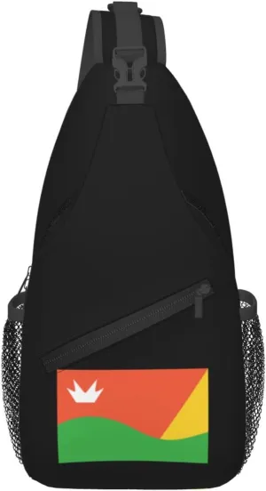 Flag Of Paddock Hills, Cincinnati, Ohio Crossbody Bags For Women Men Chest Backpack Gym Shoulder Bag Travel Outdoor Sports Casual Crossbody Bags
