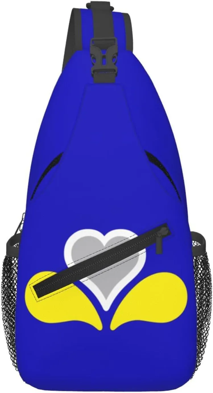 Flag of the Brussels-Capital Region Crossbody Bags For Women Men Chest Backpack Gym Shoulder Bag Travel Outdoor Sports Casual Crossbody Bags