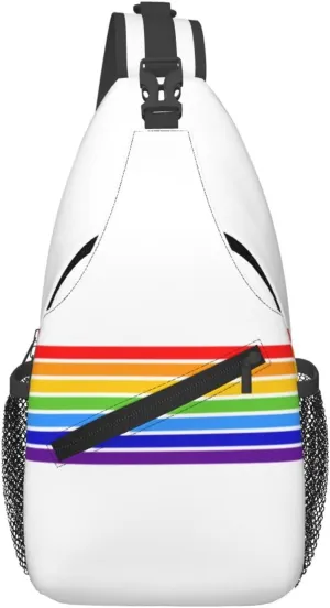 Flag of the Jewish Autonomous Oblast Crossbody Bags For Women Men Chest Backpack Gym Shoulder Bag Travel Outdoor Sports Casual Crossbody Bags