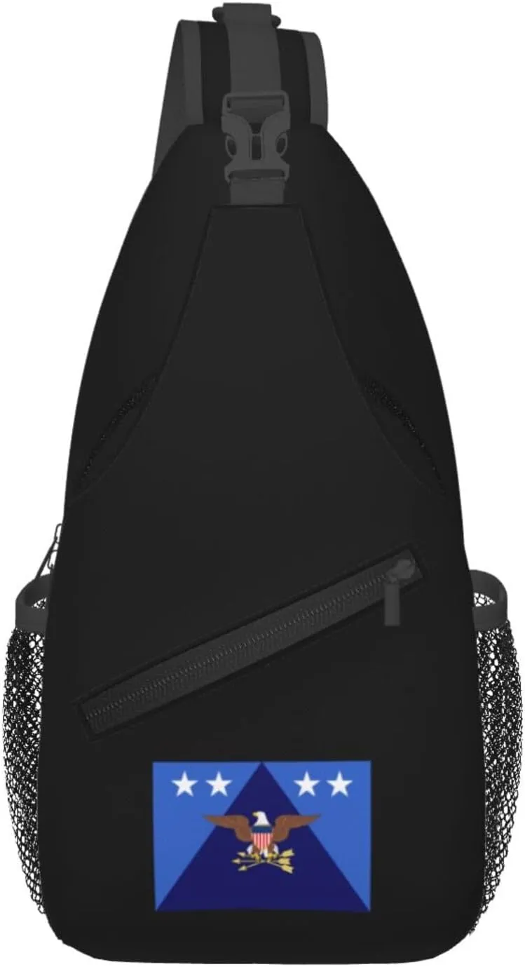 Flag of the U.S. Under Secretary of Defense Crossbody Bags For Women Men Chest Backpack Gym Shoulder Bag Travel Outdoor Sports Casual Crossbody Bags