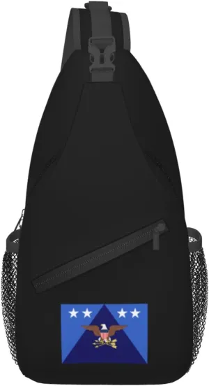 Flag of the U.S. Under Secretary of Defense Crossbody Bags For Women Men Chest Backpack Gym Shoulder Bag Travel Outdoor Sports Casual Crossbody Bags