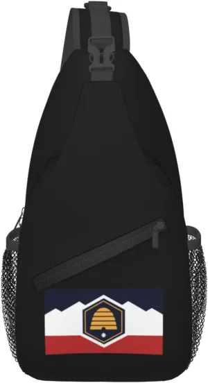 Flag Proposed By The Utah State Flag Task Force Crossbody Bags For Women Men Chest Backpack Gym Shoulder Bag Travel Outdoor Sports Casual Crossbody Bags