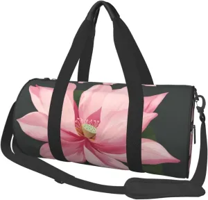 Flower 1 Printed Sports Gym Bag for Men Women Foldable Duffel Bag Carry On Weekender Bag for Travel Sports
