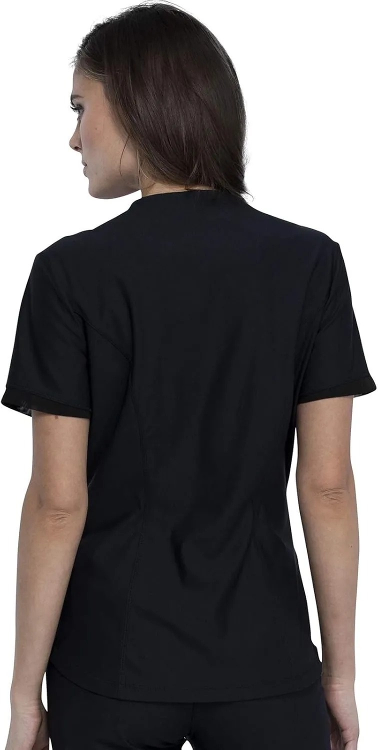Form Scrubs for Women, Stretchy V-Neck Knit Scrub Top CK840