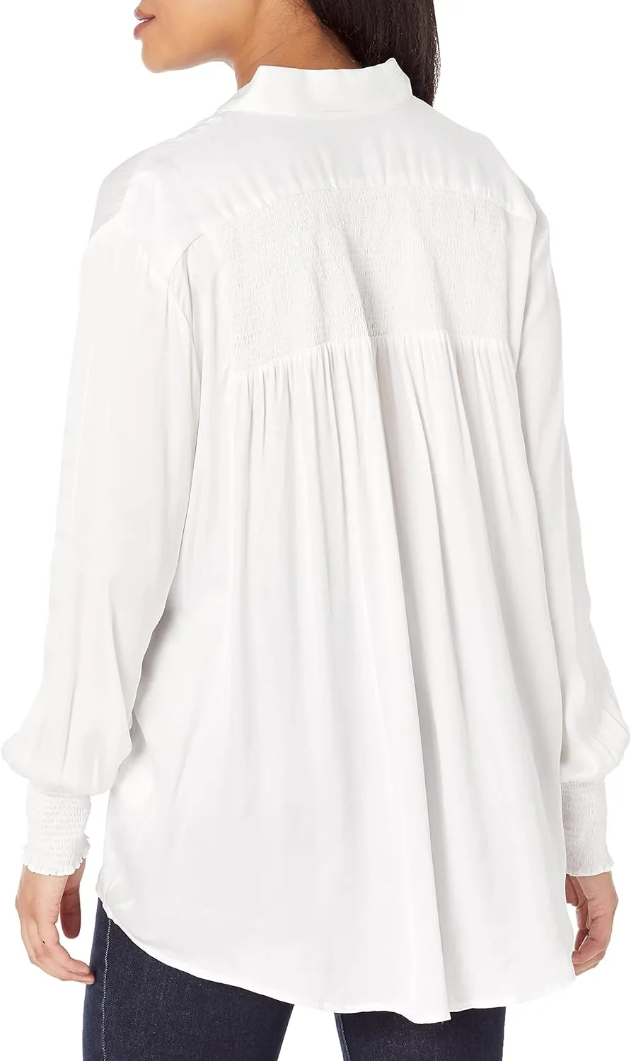 Foxcroft Women's Althea Long Sleeve Solid Satin Blouse