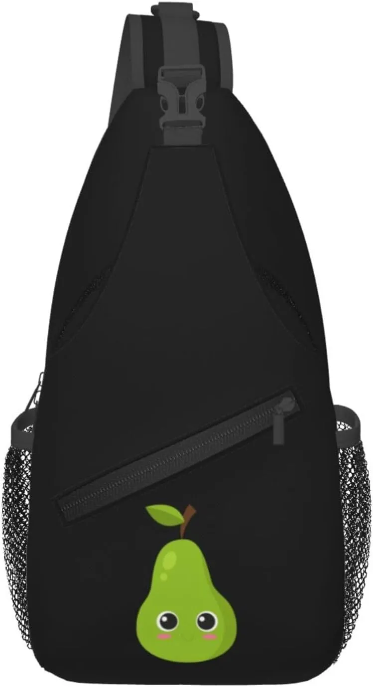 Fragrant Pear Crossbody Bags For Women Men Chest Backpack Gym Shoulder Bag Travel Outdoor Sports Casual Crossbody Bags