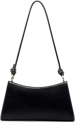French-Inspired Underarm Bag for Women - Chic Single-Shoulder Leather Saddle Bag with Light Luxury Aesthetic