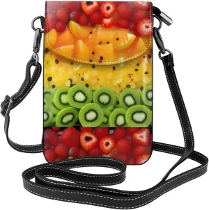 Fresh fruit Women's crossbody bag, crossbody phone bag, tassel wallet with shoulder strap, best gift for women.