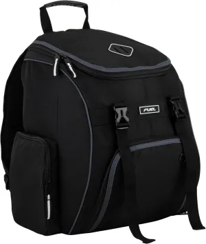 FUEL Oversized Wide Mouth Backpack with Multiple Compartments, Large Storage for Hiking, Work, Classroom, and Traveling - Grey Trim