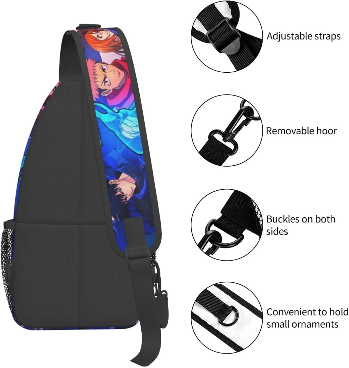 G-ojo Satoru Crossbody Bag Sling Shoulder Backpack for Outdoor Travel,Sports,Camping,Hiking,Shoulder Bags