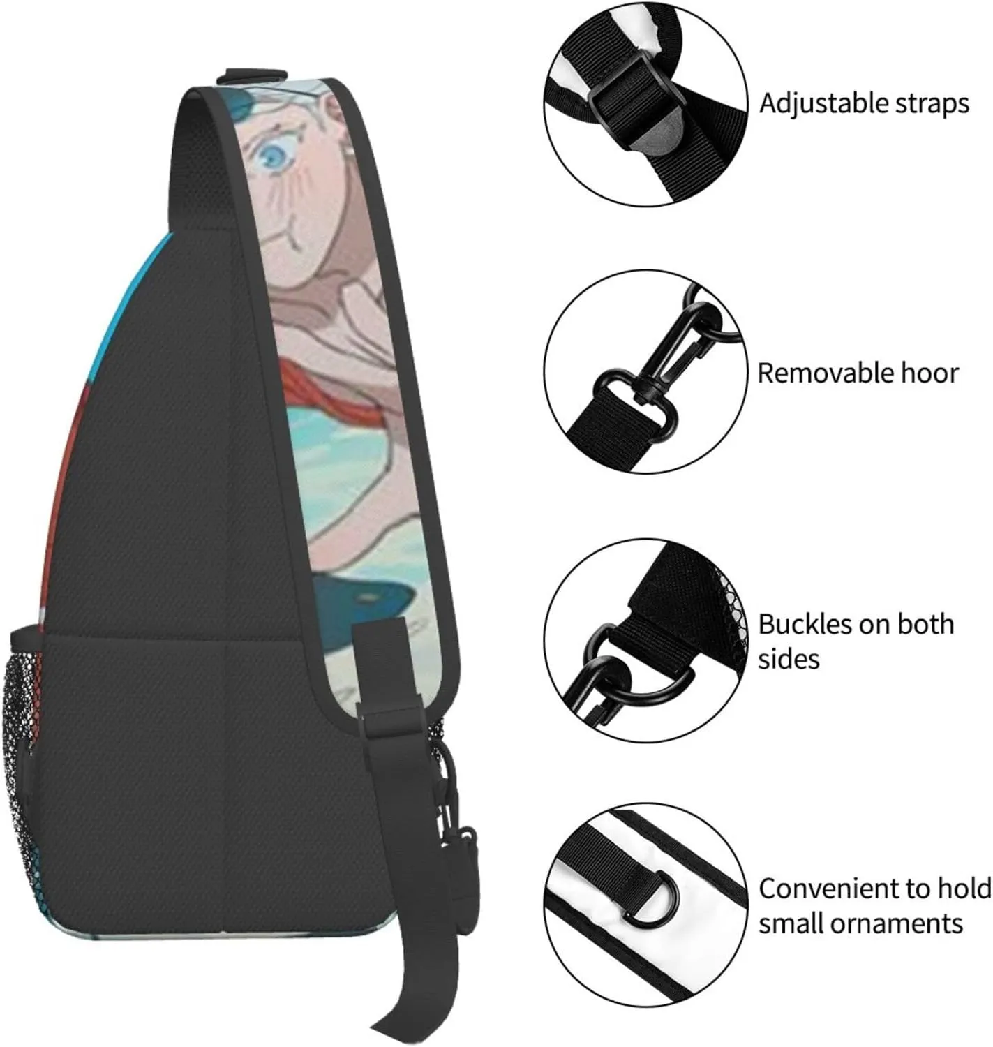 G-ojo Satoru Crossbody Bag Sling Shoulder Backpack for Outdoor Travel,Sports,Camping,Hiking,Shoulder Bags