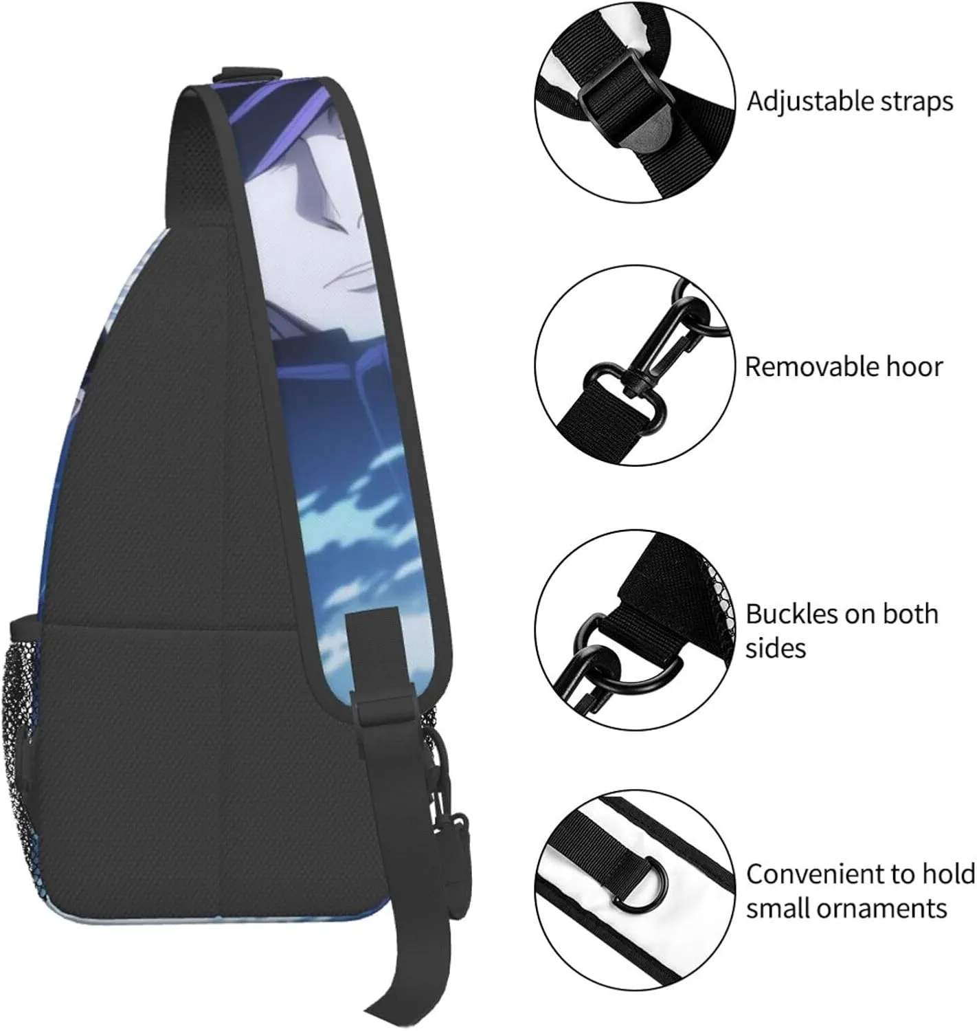 G-ojo Satoru Crossbody Bag Sling Shoulder Backpack for Outdoor Travel,Sports,Camping,Hiking,Shoulder Bags