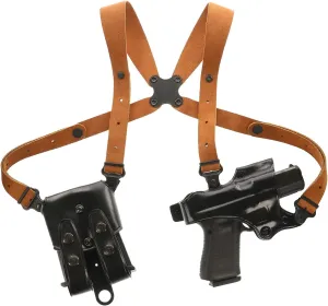 Galco Jackass Rig Shoulder System Compatible with Glock 22 - JR224B, Black