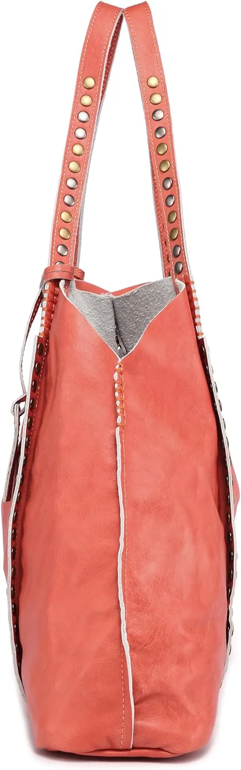 Genuine Leather Birch Tote Bag
