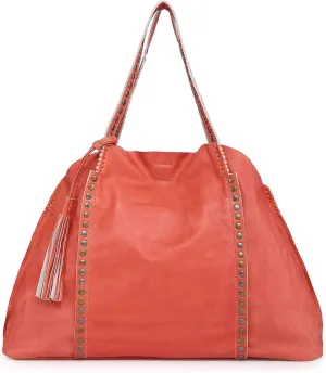 Genuine Leather Birch Tote Bag
