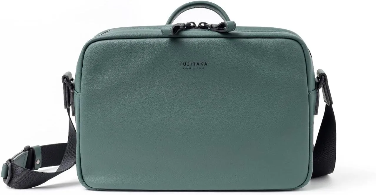 Genuine Leather Shoulder Bag B5 With Handle Locus, Made In Japan, No.672103