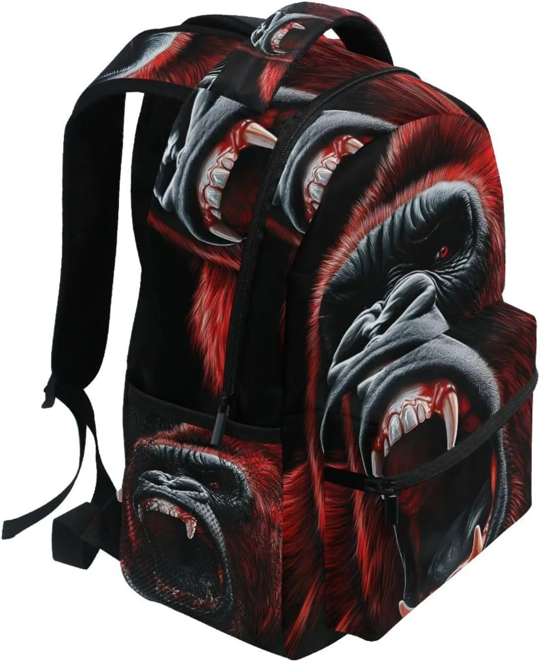 Gorilla Red Roar Backpack for School Boys Girls Laptop Travel Backpack Book Bag Daypack 11.4 ×16 In M