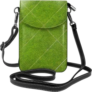 Green Grassland Women's crossbody bag, crossbody phone bag, tassel wallet with shoulder strap, best gift for women.