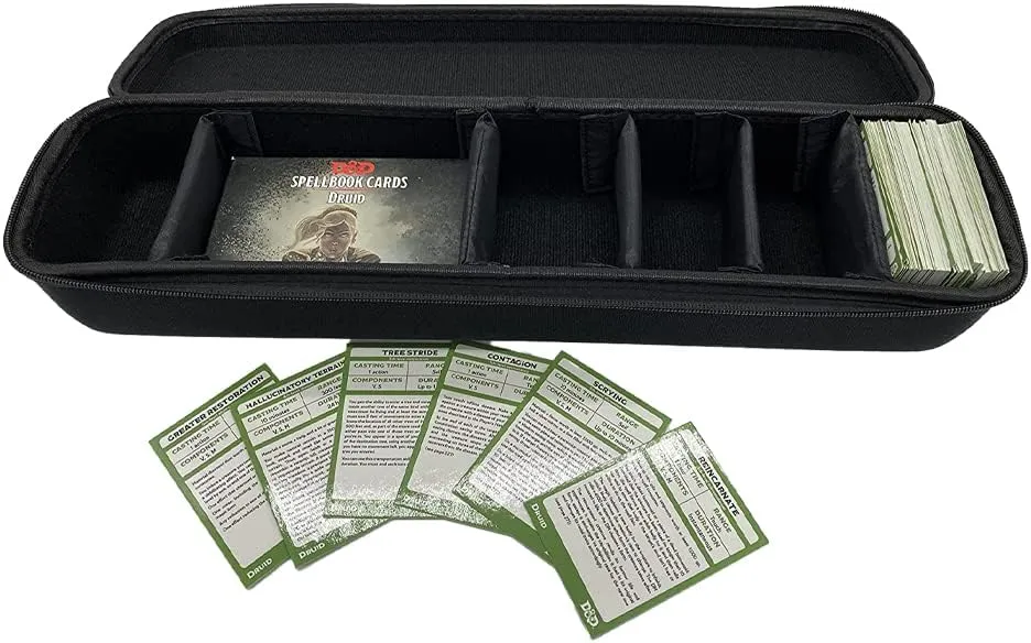 Grinning Gargoyle Collector Card Carry Case with Wrist and Shoulder Strap - Premium Portable Card Game Travel Case - Holds up to 1350 Cards or Multiple MTG Deck Box - Organise and Protect (Black)