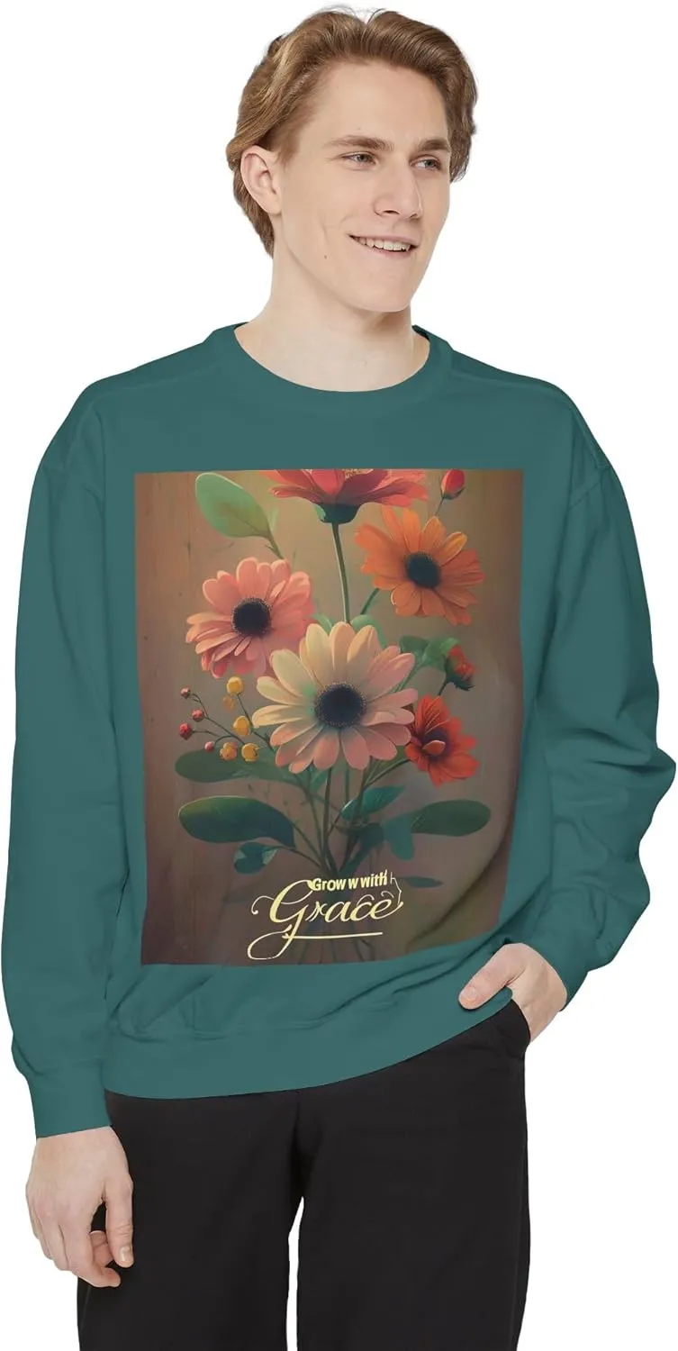 GROW IN GRACE Unisex Garment-Dyed Sweatshirt