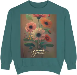 GROW IN GRACE Unisex Garment-Dyed Sweatshirt