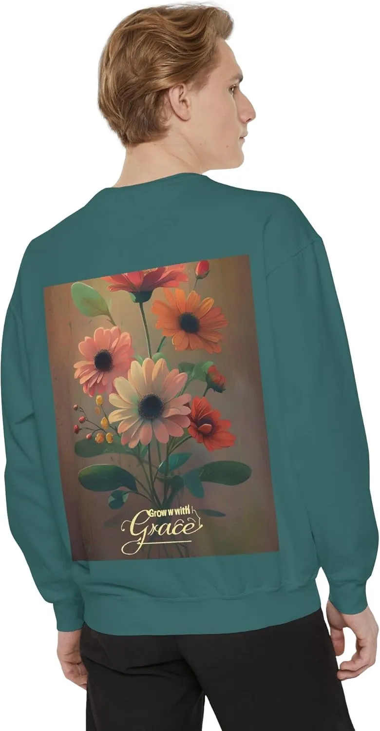 GROW IN GRACE Unisex Garment-Dyed Sweatshirt