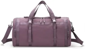 Gym Bag-Small Duffle Travel with Shoe Compartment Personal Item Weekender Sports Bag Weekend a Water-resistant Insulated Pocket & Women Wet(Purple)