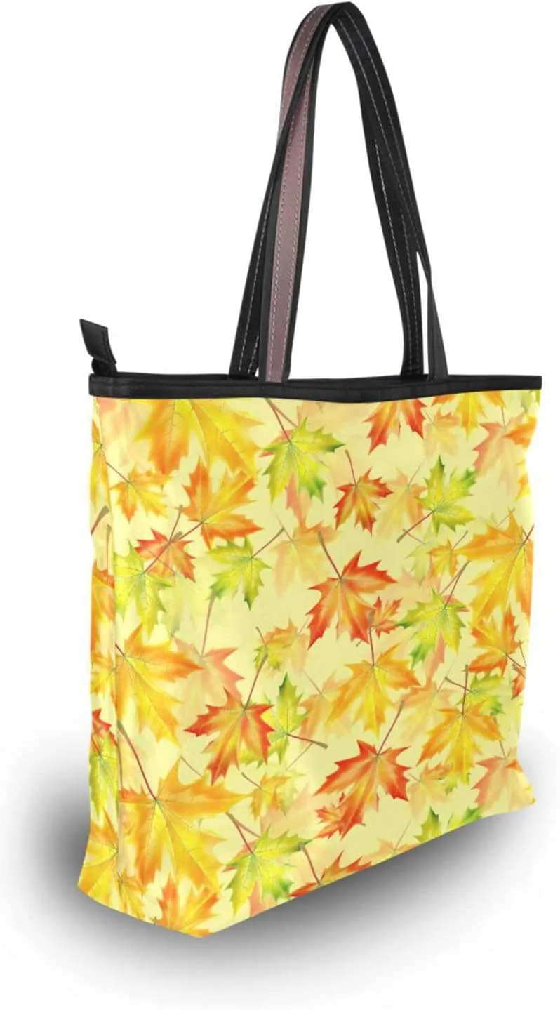 Halloween Pumpkin Tote Purse with Pockets and Compartments,Halloween Pumpkin Tote Bag Zippered