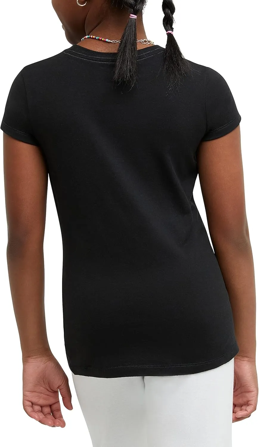 Hanes Girls' Jersey Cotton Tee (Pack Of 2)