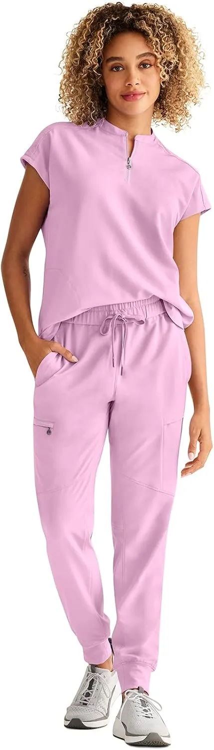 Healing Hands Women Medical Scrub Top Sandy Top with 2 Pockets, Moisture Wicking, 360° Stretch and Recycled Fiber - 2286