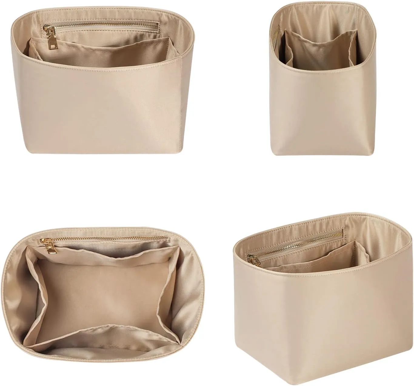 Hermes ZTUJO Picotin 18 Organizer Insert, Luxury Purse Organizer Insert, Silky Smooth, Fits Picotin 22 Bags (Beige)
