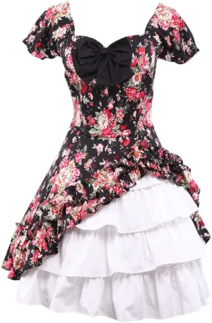 Hugme Cabbage Patch Short Sleeves Cotton Classic Lolita Dress Multi