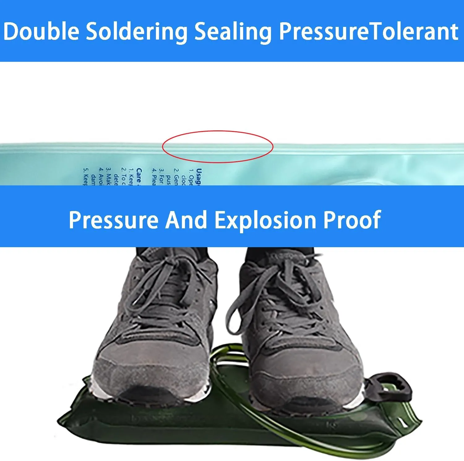 Hydration Bladder 2L-3L,Leak Proof Water Reservoir, BPA Free Military Water Storage Bladder Bag Hydration Pack Replacement Easy Clean for Bicycling Hiking Camping Hunting Running