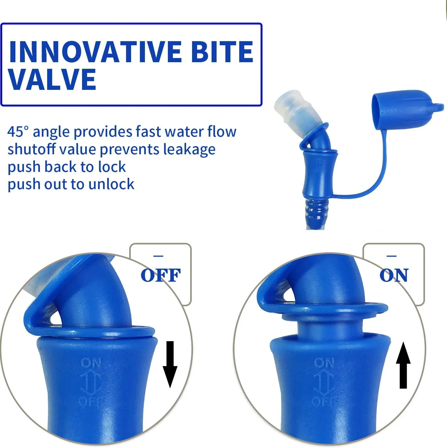 Hydration Bladder 2L-3L,Leak Proof Water Reservoir,BPA Free,Wide Opening, Military Water Bladder Combined with Hydration Backpacks for Biking Hiking Running Camping Climbing.