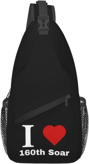 I love 160th Soar Crossbody Bags For Women Men Chest Backpack Gym Shoulder Bag Travel Outdoor Sports Casual Crossbody Bags