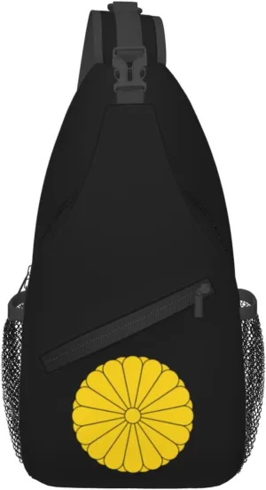 Imperial Seal of Japan Crossbody Bags For Women Men Chest Backpack Gym Shoulder Bag Travel Outdoor Sports Casual Crossbody Bags