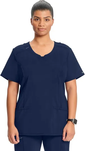 Infinity by Cherokee Round Neck scrub tops women with 3 Pockets & 360° Stretch - 2624A